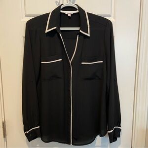 Candie’s Black Button down Blouse